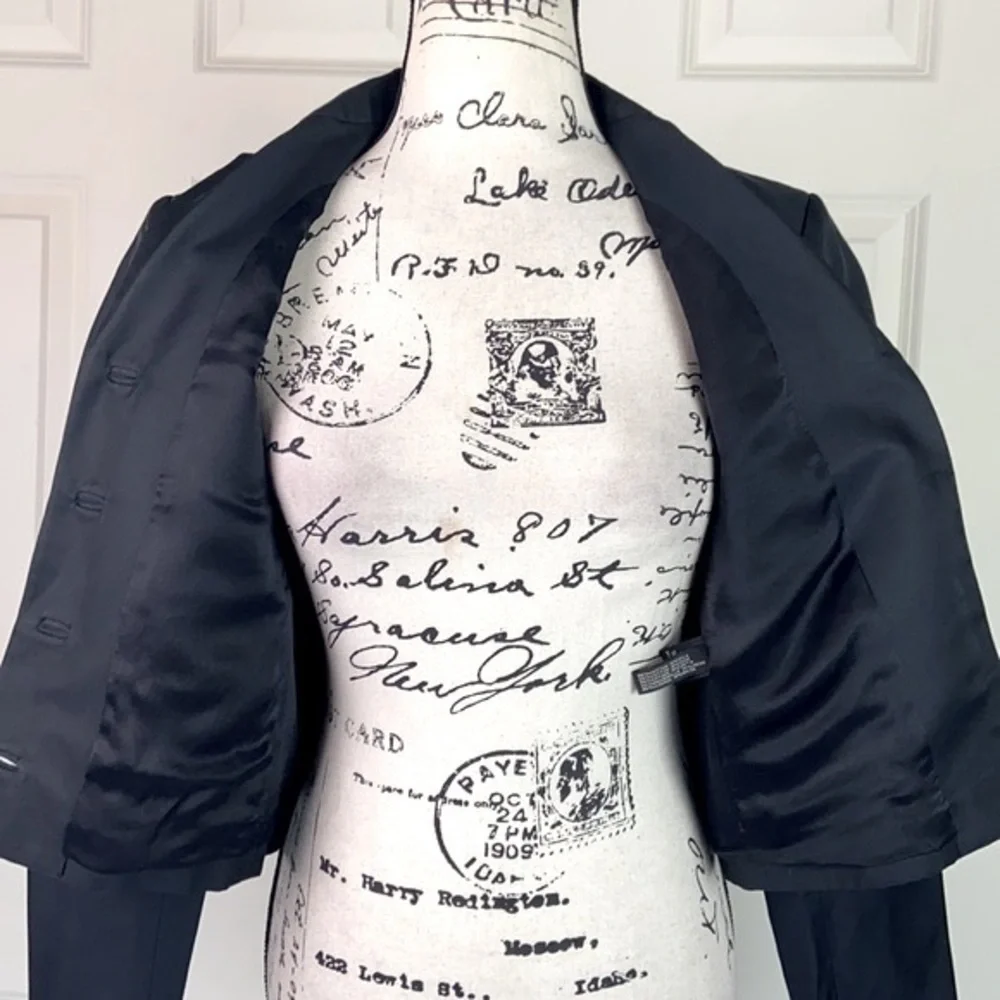 Ralph Lauren Cropped Cotton Silk Blazer - Picture 5 of 16
